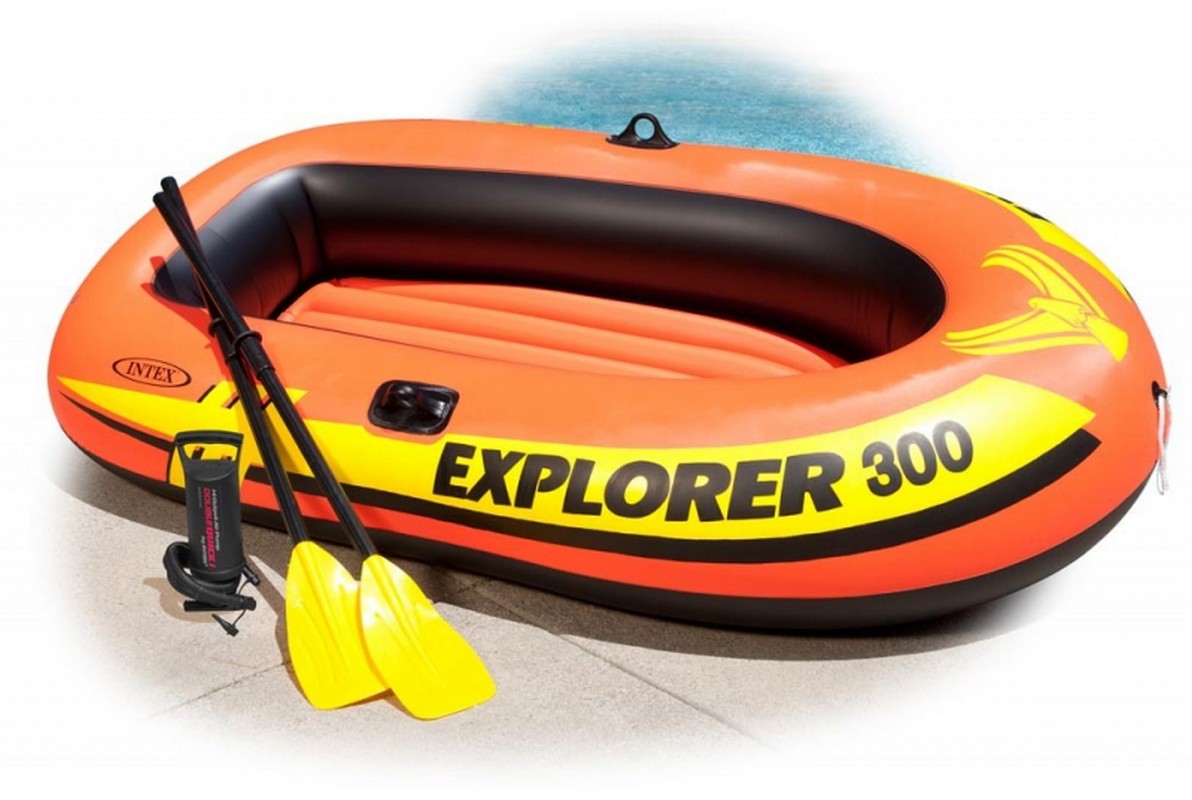 Надувная лодка Intex Explorer-300 Set трехместная 58332 1192_800
