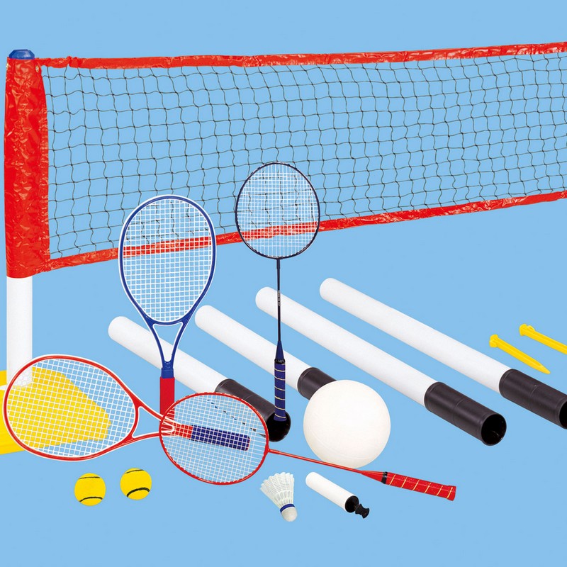 Набор детский DFC для игры в бадминтон, волейбол и теннис Goal238A 800_800