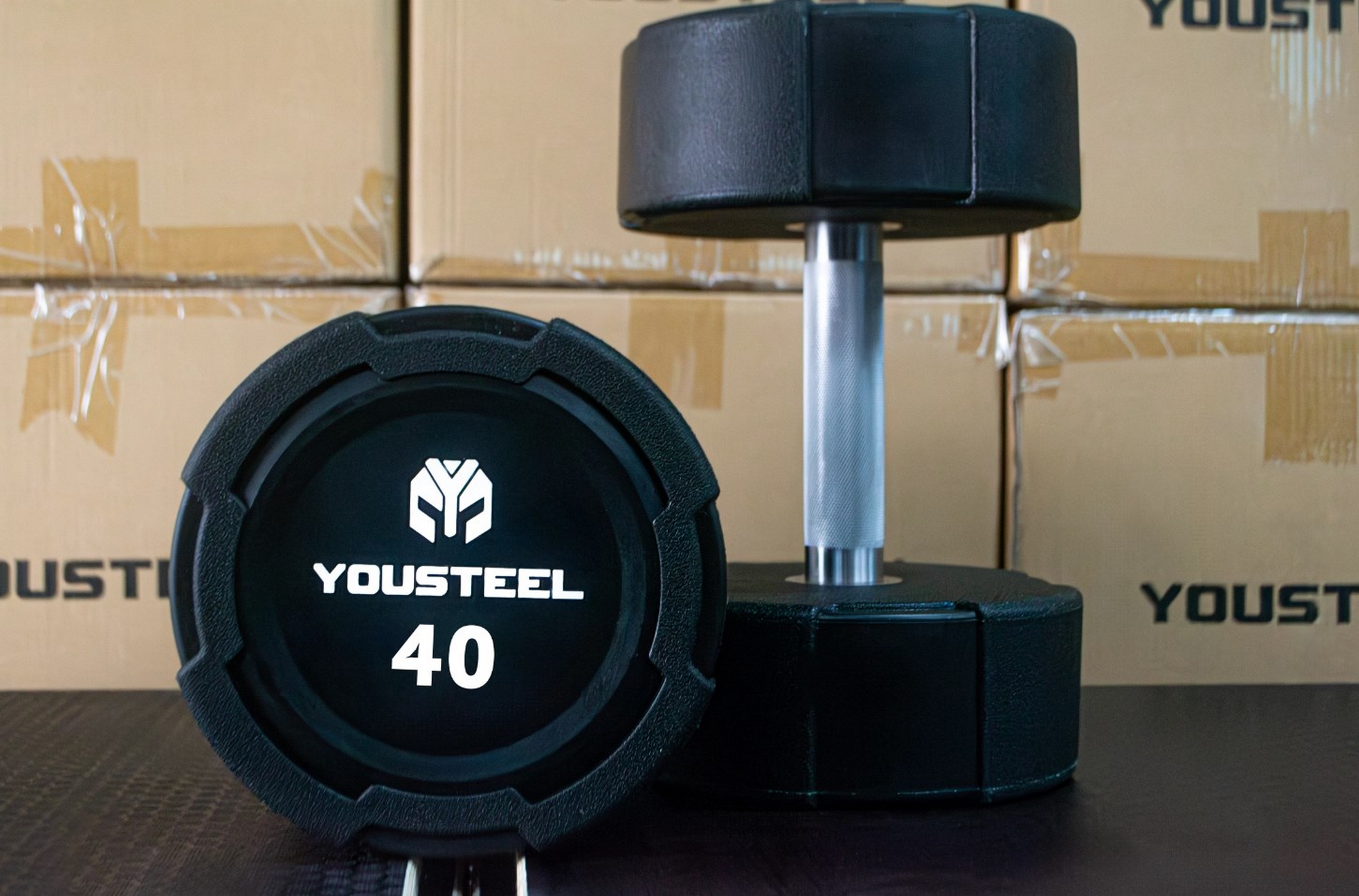 Гантель EVO 40кг полиуретановая YouSteel 2000_1320