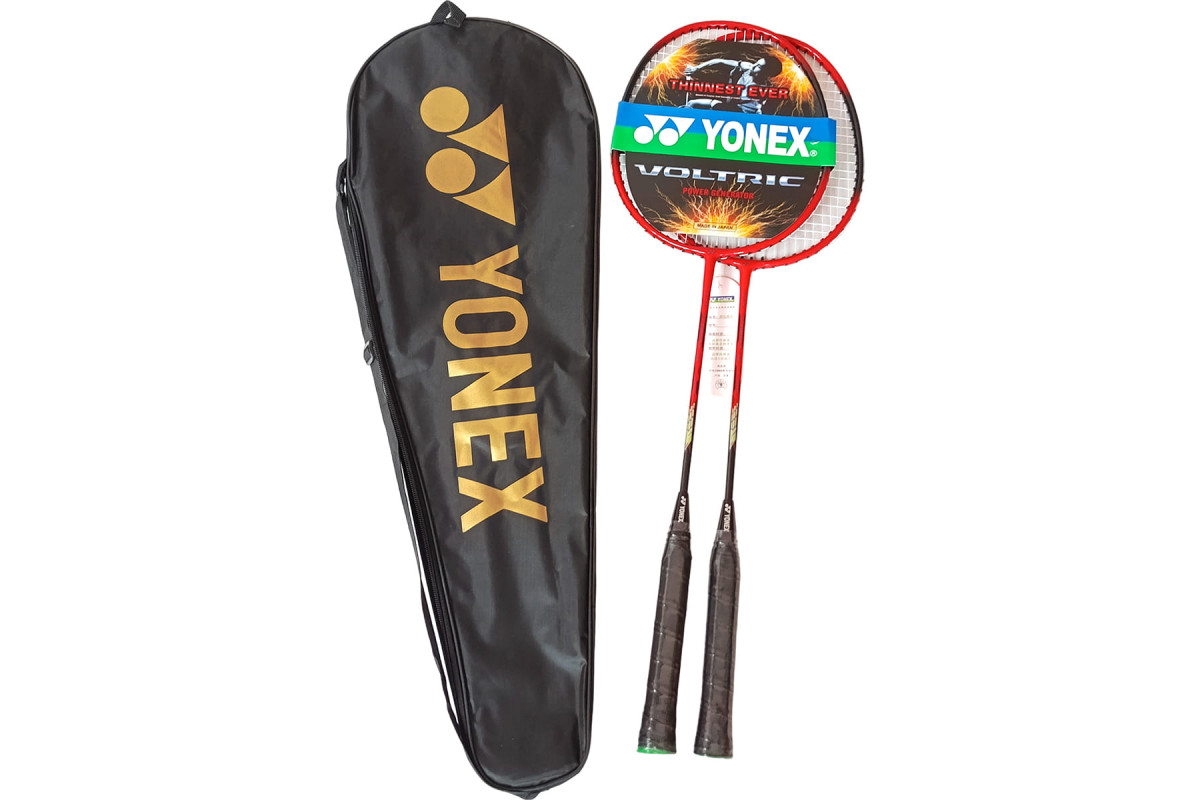 Набор для бадминтона 2 ракетки в чехле Yonex Replika E43163-2 красный 1200_800