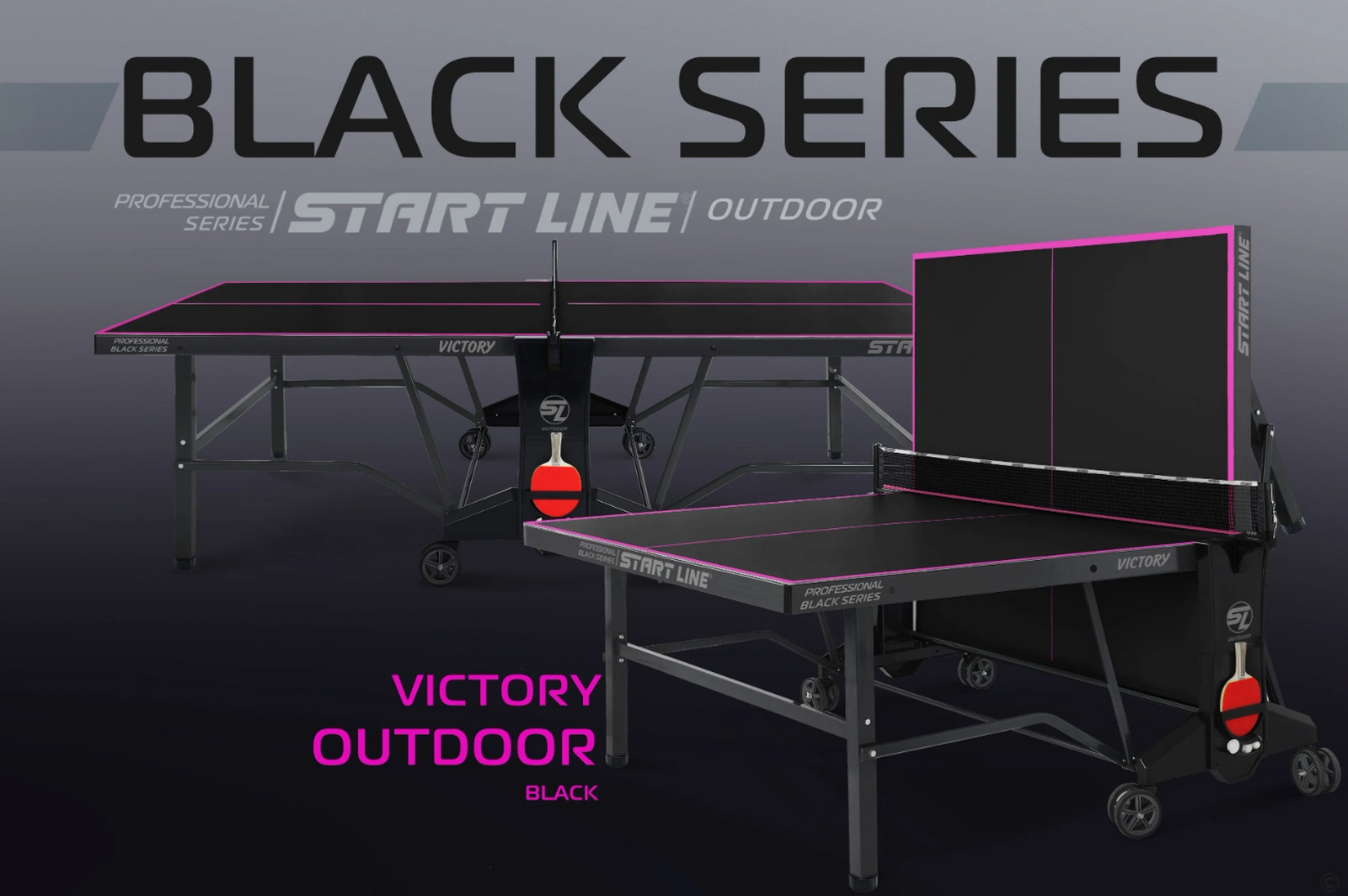 Теннисный стол Всепогодный Start Line VICTORY 6 6063-2 Black 1600_1064