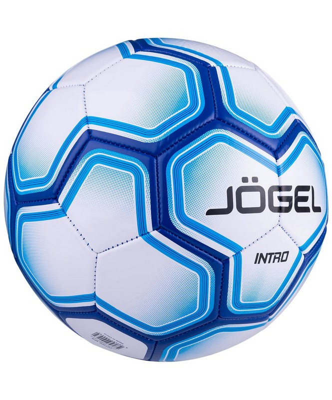 Мяч футбольный Jogel Intro р.5 белый 665_800