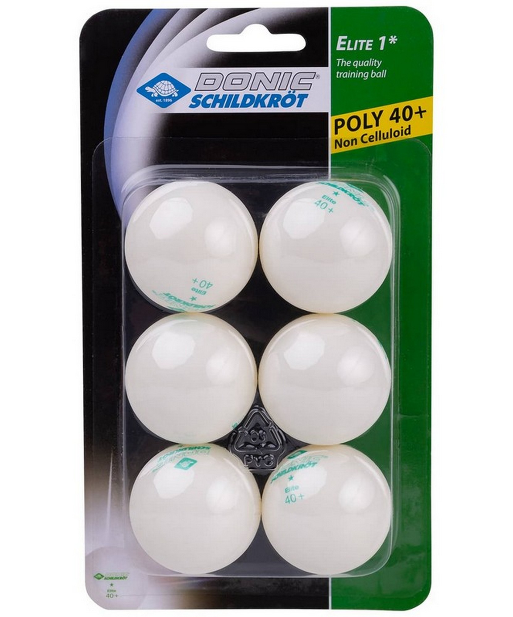 Мячи для настольного тенниса Donic Elite 1, 6 штук 618016 белый 1662_2000