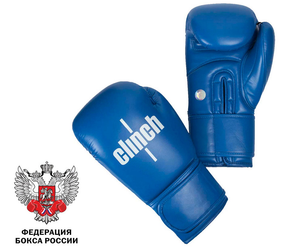 Боксерские перчатки Clinch Olimp синие C111 12 oz 979_800