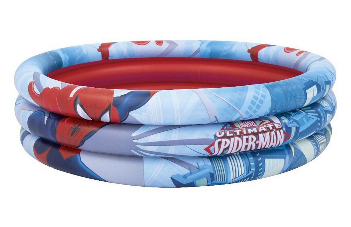 Детский надувной бассейн, круглый 122х30см Bestway Spider-Man 98018 1200_777