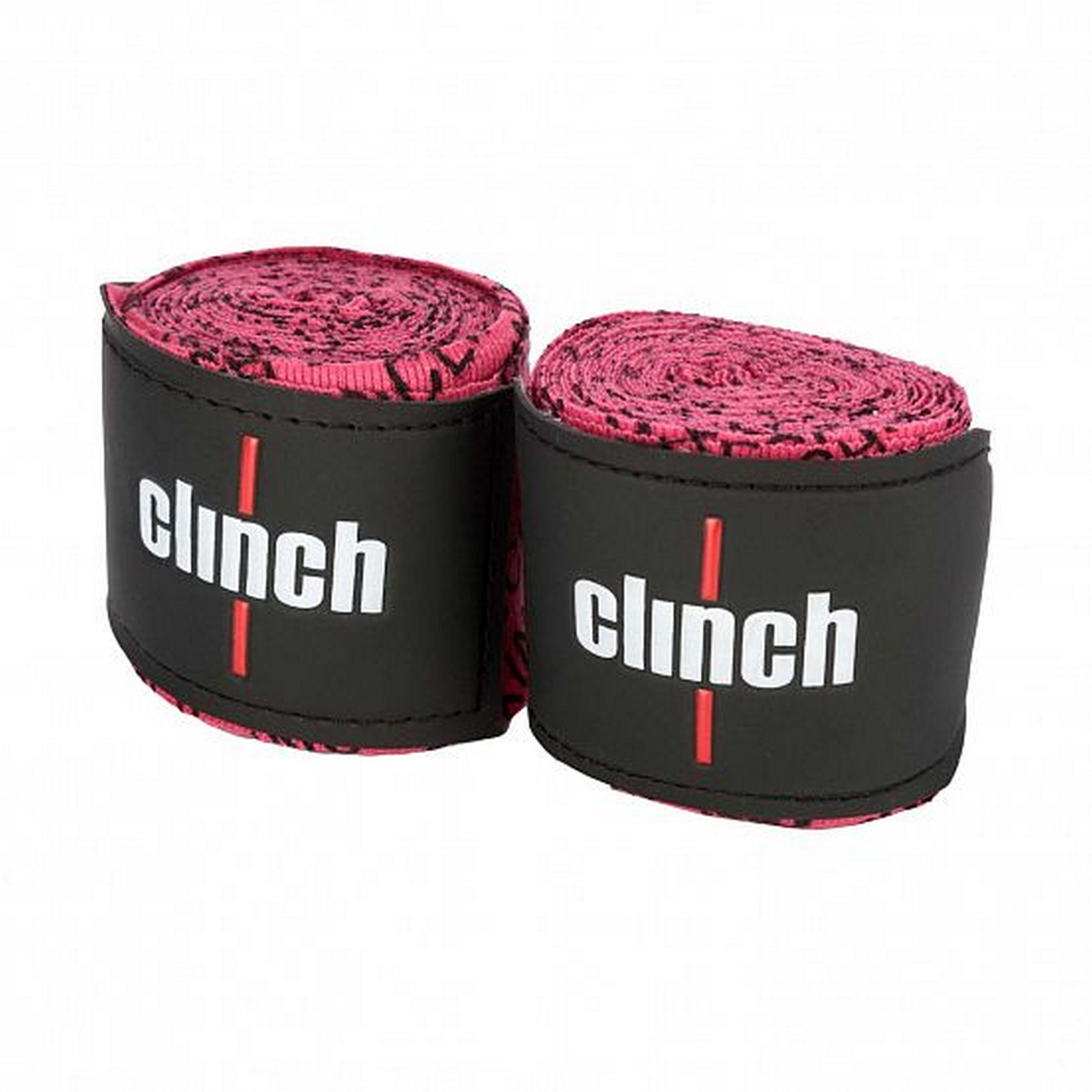 Бинты эластичные Clinch Boxing Crepe Bandage Tech Fix C140 розовый 2000_2000