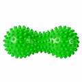 Массажер двойной мячик с шипами (ПВХ) B32130, зеленый 120_120