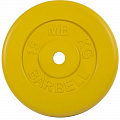 Диск обрезиненный d31мм MB Barbell MB-PltC31-15 15 кг желтый 120_120