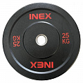 Бампированный диск 25кг Inex Hi-Temp TF-P4001-25 черный-красный 120_120