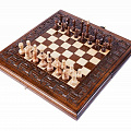Шахматы + нарды резные Haleyan Армянский Орнамент 30 kh137-3 120_120