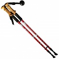 Палки для скандинавской ходьбы телескопическая, 2-х секционная R18142-PRO красный 120_120