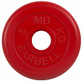 Диск обрезиненный d51мм MB Barbell MB-PltC51-5 5кг красный 120_120
