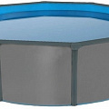 Морозоустойчивый бассейн круглый 460x130см Poolmagic Anthracite  комплект оборудования Premium 550010 120_120