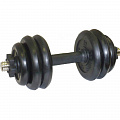 Гантель разборная 15 кг MB Barbell Диски обрезиненные, черный 120_120