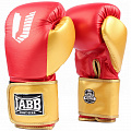 Перчатки боксерские (иск.кожа) 10ун Jabb JE-4081/US Ring красный\золото 120_120