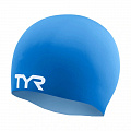 Шапочка для плавания TYR Wrinkle Free Silicone Cap LCSO-420 синий 120_120