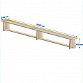 Скамейка гимнастическая 3000 мм ЭКОНОМ (щит дерево) ножки дерево Dinamika 120_120